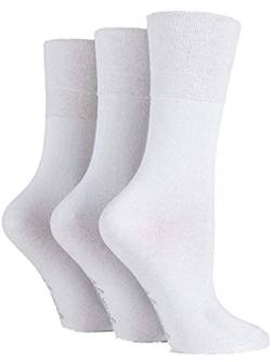 Damen Diabetiker-Socken mit sanftem Griff, Honigkamm, Gr. 37-42, 3 Paar, Weiß von ZZCP