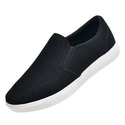 ZZS Herren Slip On Walking Schuhe Luftkissen Loafer Tennis Casual Mesh Arbeit Sneakers-45 EU von ZZS