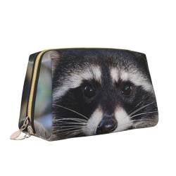 Little Raccoon Make-up-Tasche, tragbar, vielseitig, Kulturbeutel, große Kapazität, Kosmetiktasche für Damen, weiß, Einheitsgröße, Kulturbeutel von ZaKhs