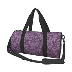 Reisetasche mit Tasche und verstellbarem Riemen, groß, modisch, für Damen und Herren, Lila, Schwarz , Einheitsgröße von ZaKhs