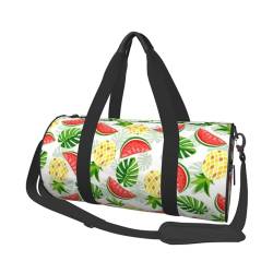 Reisetasche mit Tasche und verstellbarem Riemen, große Sporttasche, modische Yoga-Tasche für Damen und Herren, Rot, Schwarz , Einheitsgröße von ZaKhs