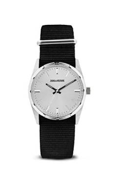 Zadig & Voltaire Unisex Datum Norm Quarz Uhr mit Nylon Armband ZVF210 von Zadig & Voltaire
