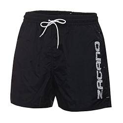 Zagano Adam Lipski Badehose Herren 5115 - Badehosen Männer Schwimmhose - Badeshorts - Bad Strand Boxer Shorts for Men - Kurze Hosen - Trainingshose Beachshorts schwarz Gr. L von Zagano Adam Lipski