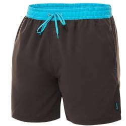 Zagano Adam Lipski Badehose Herren Schwimmhose Herren Badeshorts Badeshort Herren Badehose Herren lang grau, 5014 Gr. XXL von Zagano Adam Lipski