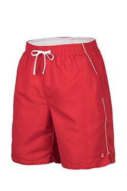 Zagano Adam Lipski Badehose Herren Schwimmhose Herren Badeshorts Herren, 5104 Badehose Herren lang rot red, Gr. 6XL von Zagano Adam Lipski