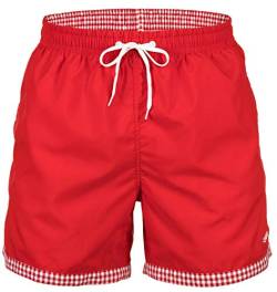 Zagano Adam Lipski Badehose Herren Schwimmhose Herren Badeshorts Herren, 5113 Badehose Herren lang rot red, Gr. 5XL von Zagano Adam Lipski