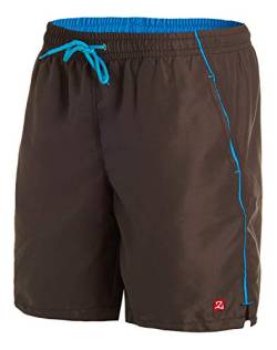 Zagano Adam Lipski Badehose Herren Schwimmhose Herren Badeshorts Herren Badehose Herren lang Grey grau anthrazit, 5104 Gr. 5XL von Zagano Adam Lipski