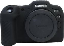 Zakao R8 Hülle, weiche Silikontasche, leicht, schmal, Gummi, schützende Digitalkamera-Schutzhülle für Canon EOS R8 (schwarz) von Zakao