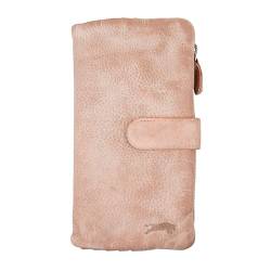 Zakatte • VEN-Tomy • Damen Geldbörse aus Leder Handgefertigt Brieftaschen Portemonnaie VT911 (Dusty Pink) von Zakatte