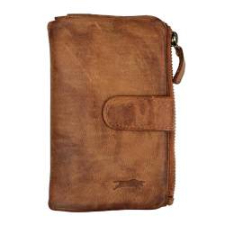 Zakatte • VEN-Tomy • Damen Geldbörse aus Leder Handgefertigt Brieftaschen Portemonnaie VT912 (Cognac) von Zakatte