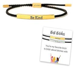 Be Kind of a Bitch-Armband, verstellbares, handgeflochtenes Wickelarmband for Damen, Schmuck, Geschenke, Armband (Color : Styles 4) von ZamoUx