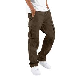 Cargohose Herren Wanderhose Herren Stretch Outdoor Hosen Für Herren Bequeme Lange Hosen Mit 6 Taschen Herrenhose Chino Cargo Hose für Männer Lange Baggy Hosen Casual Freizeithose Pants von Zannycn