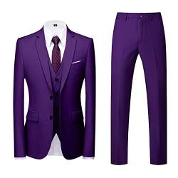 Zannycn Anzüge & Sakkos Für Herren Sommer Stretch Komplett Set Untersetztz Opposuits Halloween Kostüm Bedruckter Blazer Für Weihnachten Bräutigam Anzughose Regular Blau Komplett Set Hochzeit 3 Teilig von Zannycn