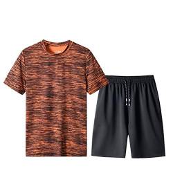 Zannycn Herren Schlafanzug Kurz Zweiteiliges Set Trainingshose Herren Kurz Pyjama Sommer Pyjama Set Top Bluse Frühjahr Sommer Freizeit Sport Anzü von Zannycn