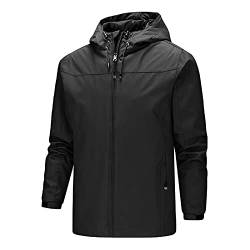 Zannycn Regenjacke Sommer Herren Motorrad Sommerjacke Herren Outdoorjacke Herbst Übergangsjacke Mit Kapuze Windbreaker Herren Wasserdicht Motorrad Regenjacke Sommer Blouson Herren Leicht Regenmantel von Zannycn