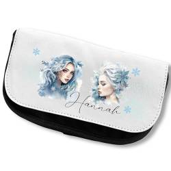 Zarto Federmäppchen Mädchen personalisiert - Praktisches Stifteetui für Schule - Federmappe Federtasche Etui - Pencil Case Aesthetic Schlamppermäppchen (Model Hannah) von Zarto