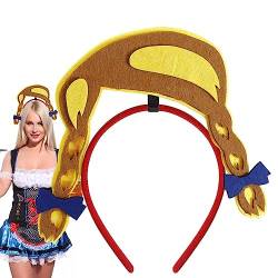 Festival-Haarbänder - Niedliche Party-Dressing-Requisite, festliches Stirnband-Zubehör - Charmanter Festival-Kopfschmuck, Cosplay-Kopfbedeckung, Bier-Festival-Party-Kopfbedeckung für Zceplem von Zceplem