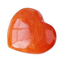 Roter Aventurin | Rote natürliche Herzsteine | Steinornamente, roter Kristall, Palmsteine zum Stressabbau, Valentinstag-Liebesstein für Teenager, Frauen, Männer Zceplem von Zceplem