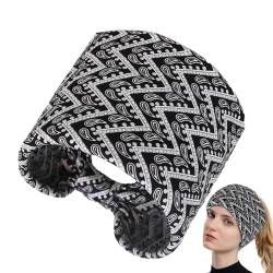 Zceplem Böhmisches Stirnband | Bedrucktes Yoga Boho Stirnband | Modische elastische Stretch-Haarbänder, Workout-Kopftuch für Valentinstag, Geburtstag von Zceplem