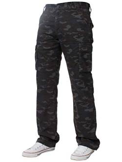 Enzo Jeans Cargohose für Herren, Camouflage-Camouflage, alle Taillen, Camouflage-Muster, Vintage, 30 W/34 L von Ze ENZO