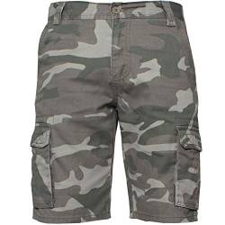 Enzo Jeans Herren Cargo Camo Shorts Sommer Combat Camouflage Chino Half Pants, khaki, 36W von Ze ENZO