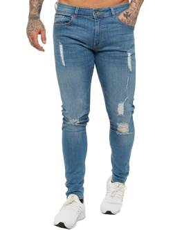 Ze ENZO Herren Skinny Jeanshose * one Size Gr. 30 W/30 L, Light Stonewash von Ze ENZO