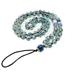 Zeayebsr 1 Stück Farbverlauf Blau Lange Boho Anti-Lost Handy Kette Handy Strap Retro New Acryl Perlenkette Bunte Perlenkette Handy Charm Handy Halskette Handy Schmuck Anhänger Kette für Frauen. von Zeayebsr