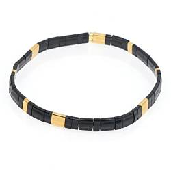 Zebrago Fliesen-Armband, mehrfarbig, Bohemian-Stil, japanische Miyuki-Perlen, elastisches Armband für Damen und Mädchen, Glas, nicht bekannt von Zebrago