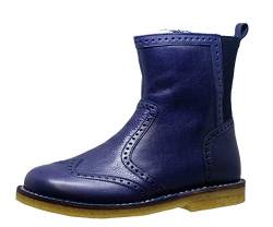 Zecchino d'Oro A06-628 Stiefeletten mit Lammfell und Budapester Muster (31 EU, Blau (Azurblau 2560)) von Zecchino d'Oro