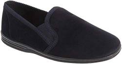 Zedzzz Herren Lewis Hausschuhe/Pantoffeln (47 EU) (Marineblau/Grau) von Zedzzz