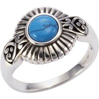 Zeeme Fingerring 925/- Sterling Silber oxidiert Türkis von Zeeme