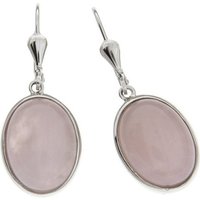 Zeeme Paar Ohrhaken 925/- Sterling Silber rhodiniert Rosenquartz von Zeeme