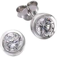 Zeeme Paar Ohrstecker 925/- Sterling Silber Zirkonia weiß von Zeeme