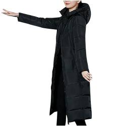 Zeiayuas Damen Mantel Lang Warm Daunenjacken für Damen Winter Winterparka Damen Vintage Winterparka Ski-Jacken für Damen Parka Damen Jacke üBergang Lang Grün Damen Warm Wintermantel Steppweste von Zeiayuas