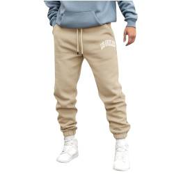 Zeiayuas Winterhosen Herren Warm Gepolsterte Jogginghose Herren Freizeithose Warm Sweatpants Fleece Gefütterte Jogger Hosen Thermo Lang Sporthose Winterhose Lose Trainingshose Winter mit Taschen von Zeiayuas