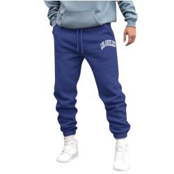 Zeiayuas Winterhosen Herren Warm Gepolsterte Jogginghose Herren Freizeithose Warm Sweatpants Fleece Gefütterte Jogger Hosen Thermo Lang Sporthose Winterhose Lose Trainingshose Winter mit Taschen von Zeiayuas