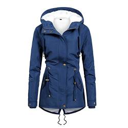 Zeiayuas Winterjacke Damen Lang Warm Gefüttert female Steppjacke Damen Mantel Ski-Jacken für Damen Winterjacke Wattierte Jacke Damen Softshell Jacke Damen Mantel Winter Elegant Damen Winterparka Grün von Zeiayuas