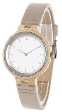 Zeit-Bar Armbanduhr für Damen, Slim Line, Holz-Gehäuse von Zeit-Bar