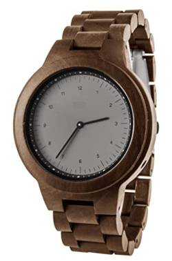 Zeit-Bar Funk-Armbanduhr Herren, mit Holzgehäuse und Holz-Uhrband von Zeit-Bar