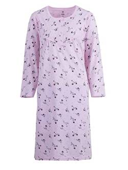 Zeitlos Nachthemd Damen Langarm Rose Schlafshirt M-6XL Übergröße Knöpfe, Farbe:rosa, Größe:4XL von Zeitlos