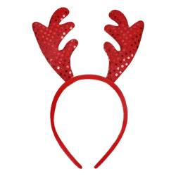 Haarschmuck mit Hirschgeweih, Weihnachtszubehör, für Damen und Mädchen, elastisches Haarband, niedliche Kopfbedeckung, Haarband von Zeizafa
