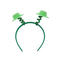 Irisches Kleeblatt-Haarband für Erwachsene, mit glänzenden Pailletten, Glitzer-Puder, Patricks-Tag, Stirnband, Karnevals-Haarreif, irisches Haarband von Zeizafa