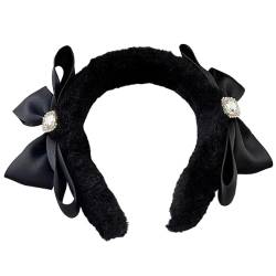 Süßes Ballett Bowknot Plüsch Stirnband Für Frauen Und Mädchen Niedliches Pelziges Prinzessin Haarband Elegantes Haar Styling Werkzeug Plüsch Haarband Für Frauen Und Mädchen von Zeizafa