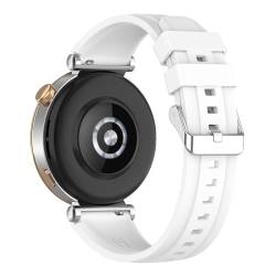 Zeizafa Weiches Armband für Watch GT4 41 mm/46 mm, für Damen und Herren, weiches Silikon, Sportgürtel, Ersatzband, Unisex, Silikonarmband, Smartwatch, 41 mm, Weiß von Zeizafa