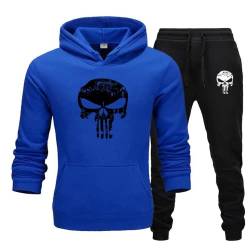 Zelbuck Unisex jogginganzug skull pullover 3d druck Herren Totenkopf Trainingsanzug Skull Totenkopf Jogginganzug für herren Trainingsanzug Pullover Jogger Set Skull Jogginganzug jogging 3d (A5,S) von Zelbuck