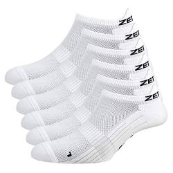 Zen Core Sneaker Füßlinge 6 Paare, Größe 35-37 und 38-41 für Damen, kurze Socken, Sport&Freizeit, Laufsocken, Fitness, Fahrradfahren, Running Socken, Atmungsaktiv, Gepolstert, Antiblasen von Zen Core