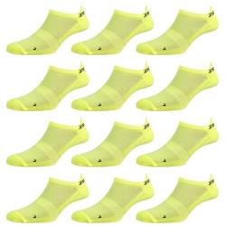 Zen Core gelbe Sneaker Füßlinge 3, 6, 12 Paare, Größe 35-37 und 38-41 für Damen, kurze Socken, Laufsocken, Fitness, Fahrradfahren, Running Socken, Atmungsaktiv, Gepolstert, Antiblasen von Zen Core