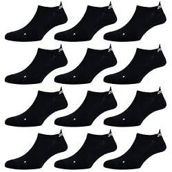 Zen Core schwarze Sneaker Füßlinge 3, 6, 12 Paare, Größe 35-37 und 38-41 für Damen, kurze Socken, Sport&Freizeit, Laufsocken, Fitness, Fahrradfahren, Running Socken, Atmungsaktiv, Gepolstert von Zen Core