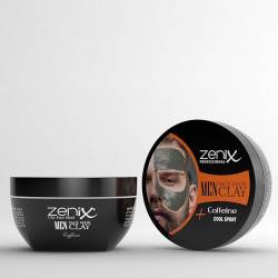 Zenix Men Face Mask Clay Coffeine 350gr | Gesicht Maske mit Tonerde | Gesichtskur mit erfrischender Schokolade | Gesichtspflege für Männer - gegen Pickel, Mitesser und Unreinheiten von Zenix