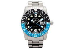 Zeno Watch Basel Herren Uhr Analog Quarz mit Edelstahl Armband 6349Q-GMT-a1-4M von Zeno Watch Basel